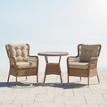 Garden Rattan Bistro Set – 3 Piece