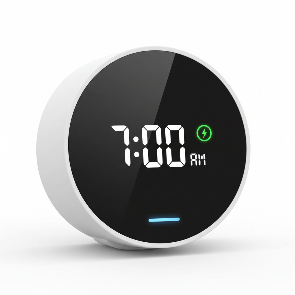Alarm clock LED display detail