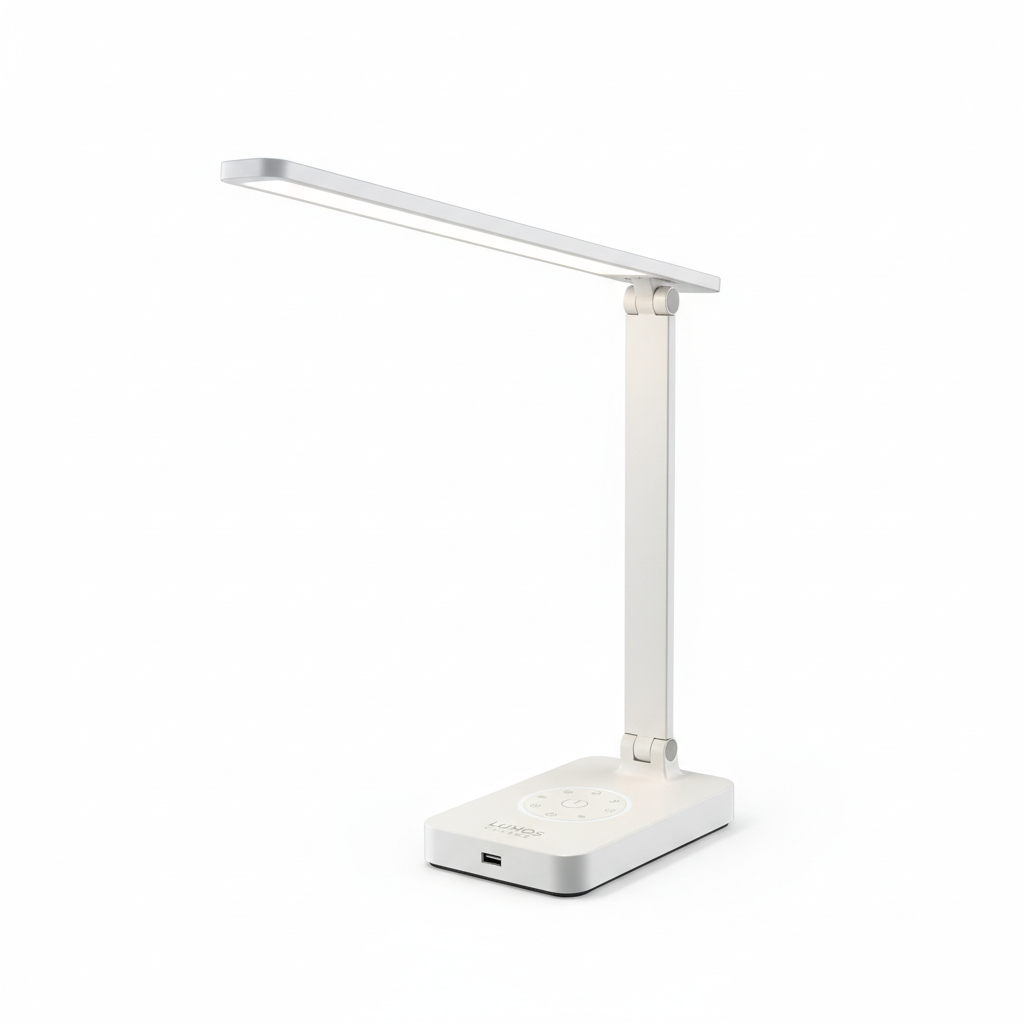 Smart LED Desk Lamp with USB Charging Port