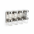 Magnetic Wall Spice Rack – 6 Jar Set