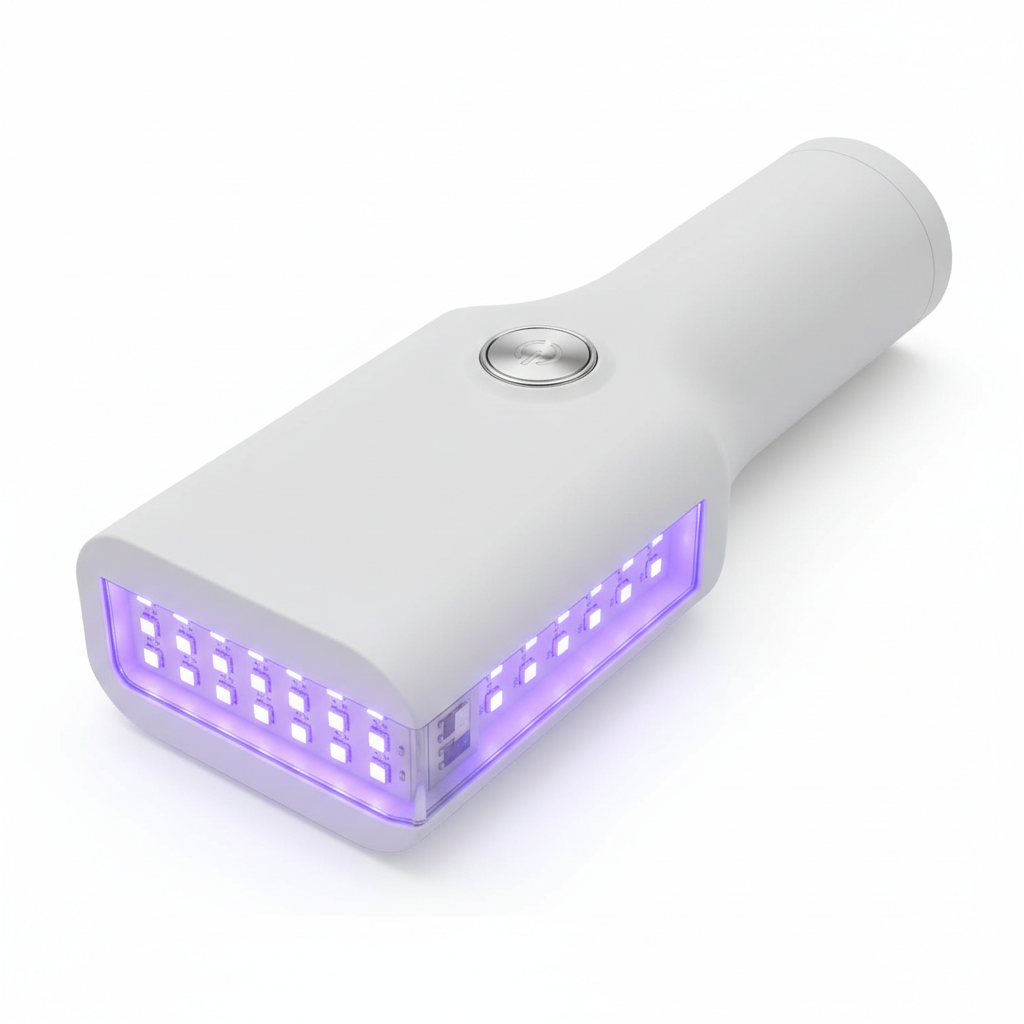 UV steriliser wand UV-C light strip detail shot